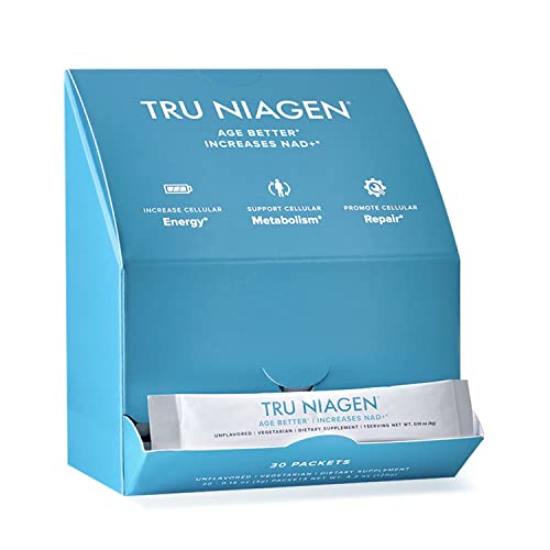 Multi Award Winning Patented NAD+ Booster Supplement Nicotinamide Riboside Powder NR for On-The-Go. Cellular Energy, Repair, Healthy Aging More Efficient Than NMN - 30ct/300mg - Good Source of Fiber