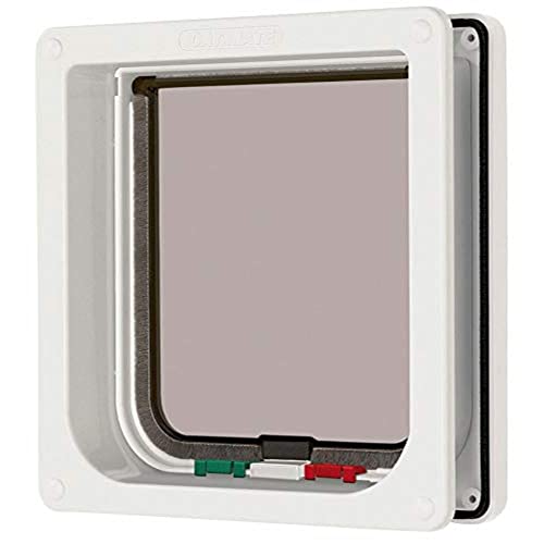 Cat Mate kattenklep 4-weg sluiting met tunnel B: 19,2 cm H: 20 cm wit 