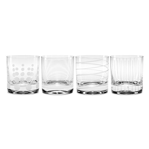 Mikasa, Double Old Fashioned Glass, Clear Clear, Set of 4 