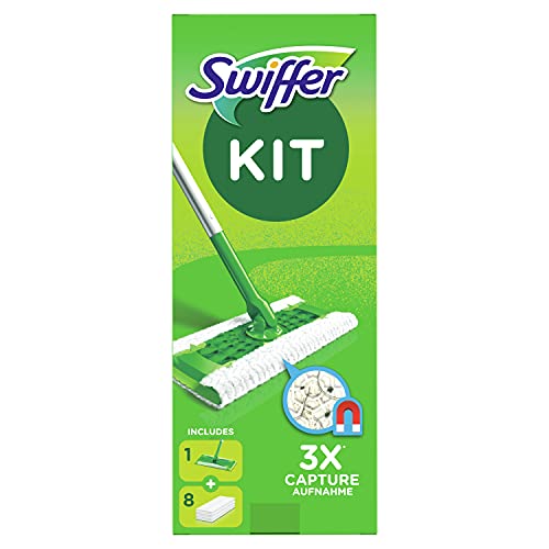 Swiffer vloerwisser starterset met 1 vloerwisser + 8 droge vloerdoeken