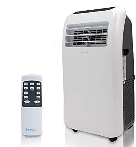 SereneLife SLPAC10 Portable Air Conditioner Compact Home AC Cooling Unit with Built-in Dehumidifier & Fan Modes, Quiet Operation, Includes Window Mount Kit, 10,000 BTU, White