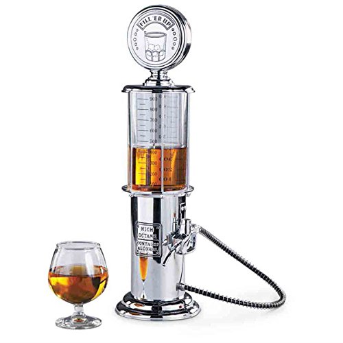 Retro drankautomaat in chroom nostalgie design | bar butler dispenser met uitgifte slang voor partij drankautomaat biertoren bierdispenser bierzuil uitgiftezuil | party gadgets