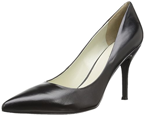 Nine West Women's Flax Pointed Toe Dress Pump, Black Leather, 8.5 