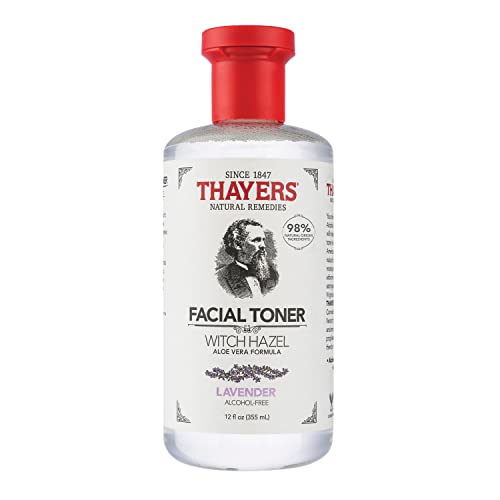 THAYERS Alcohol-Free Lavender Witch Hazel Facial Toner with Aloe Vera Formula, 12 oz 