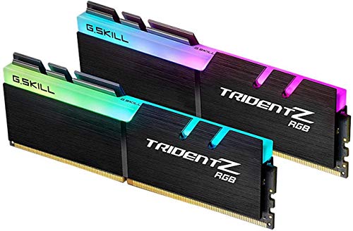 G.Skill Trident Z RGB Series 16GB (2 x 8GB) 288-Pin SDRAM (PC4-25600) DDR4 3200 CL16-18-18-38 1.35V Dual Channel Desktop Memory Model F4-3200C16D-16GTZR