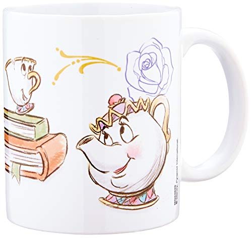 Pyramid International AFMG24629 Beauty and the Beast (Chip Enchanted) Officiële Boxed keramische koffie/theemok, papier, veelkleurig, 11 x 11 x 1,3 cm