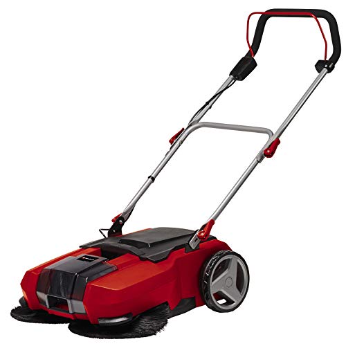 Einhell Accu veegmachine TE-SW 18/610 Li Solo Power X-Change (18 V, li-ion, vuilcontainer van 20 L, 61 cm werkbreedte, parkeerpositie, verstelbare duwboom, afneembare lip, aan/uit-schakelaar)
