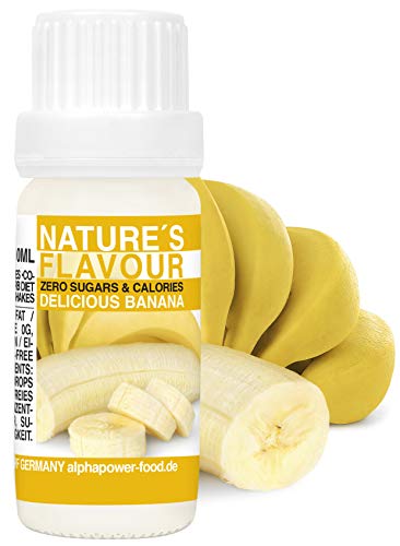 Flavour Drops Banane Flavdrops I Natürliches Flave Aroma I Geschmacks Tropfen I Backaroma & Lebensmittelaroma, Zuckerfrei flüssiger Süßstoff, liquid Konzentrat 