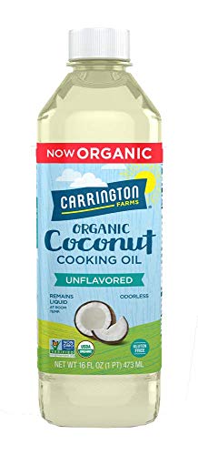 Carrington Farms gluten free, hexane free, NON-GMO, free of hydrogenated and trans fats in a BPA free bottle, liquid coconut cooking oil, unflavored, 16 Fl Oz
