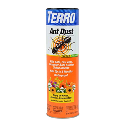 TERRO T600 Ant Dust Powder Killer for Indoors and Outdoors - Kills Ants, Fire Ants, Carpenter Ants, Roaches, Spiders, and Other Insects 