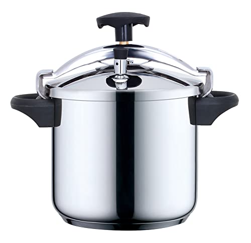 Snelkookpan met beugel, diameter 22 cm, 6 l, roestvrij staal, met kookmand