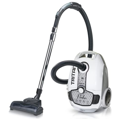 Prolux Tritan Bagged Canister Vacuum Cleaner with HEPA Filtration and Complete Home Care Tool Kit