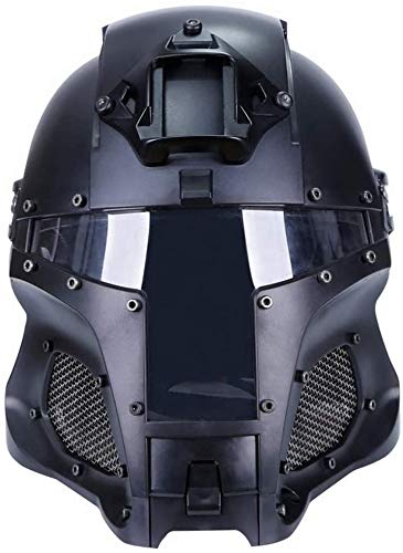 Cosplay Airsoft Tactical Military Ballistic Helmet Tactical Riding Sorta-Kinda Mandalorian/Boba Fett/Galac-Tac Style Interchangeable PC Lens Helmet
