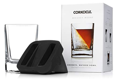 Corkcicle Double Old Fashioned Whiskey Glass with Silicone Ice Mold 