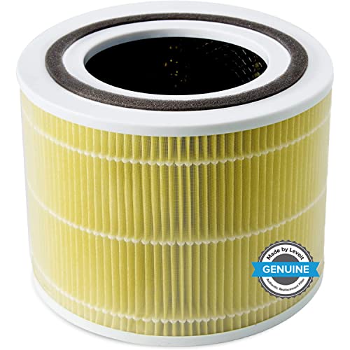 LEVOIT Core 300 Air Purifier Pet Allergy Replacement Filter, 3-in-1 True HEPA, High-Efficiency Activated Carbon, Core300-RF-PA, 1 Pack, Yellow