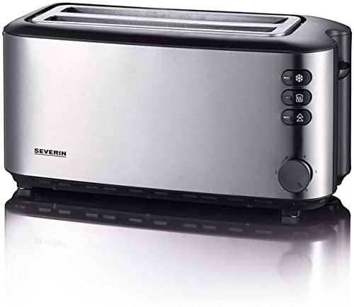 Severin AT 2509 Automatische Broodrooster, 1.400 W, Roestvrij Staal-Zwart