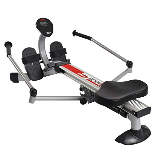 Stamina BodyTrac Glider 1050 Hydraulic Rowing Machine with Smart Workout App - Rower Workout Machine with Cylinder Resistance - Up to 250 lbs Weight Capacity 