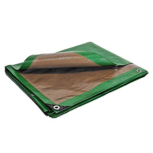 Beschermzeil, 250 g/m² – 5 x 8 m – kunststof beekje – beek buiten – zijdelen waterdicht – beekdak – Bache De Chantier