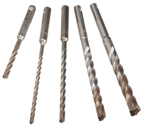 DEWALT SDS Plus Bits Set, Rock Carbide Tip, 5-Piece (DW5470) 