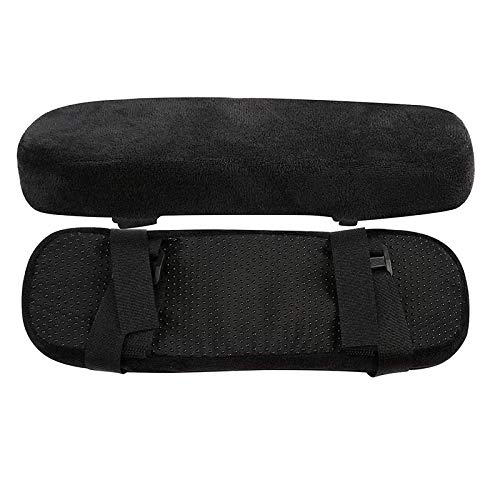 2 stuks armleuningen bekleding voor bureaustoel en speelstoel, traagschuim werkplek bureaustoel armleuningen kussen voor elleboog comfort, armleuning voor ellebogen en onderarmen drukontlasting