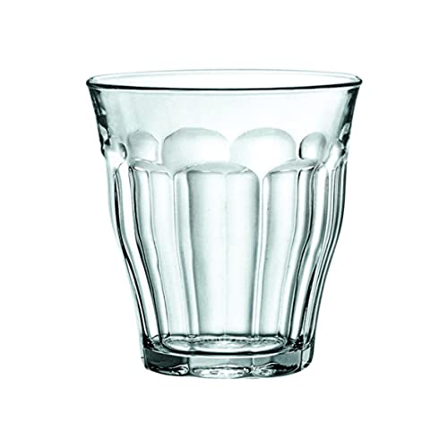 Duralex 25 cl Picardie Tumbler, Pack van 6, helder glas- transparant