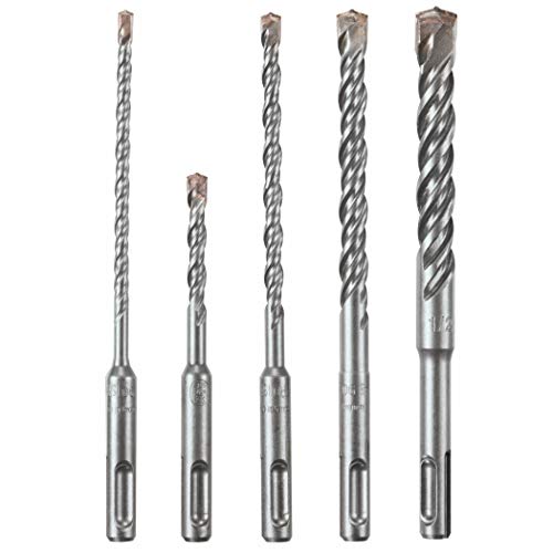 BOSCH HCK005 5 Piece Carbide-Tipped SDS-plus Rotary Hammer Drill Bit Set 