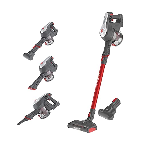 Hoover H-Free 100 Hf122Gpt, Draadloze Stofzuiger, Geïntegreerde Accessoireset, 22 V, 45mins0,9l6500 Pa,Rood,45mins0,9l6500 Pa,Zwart 