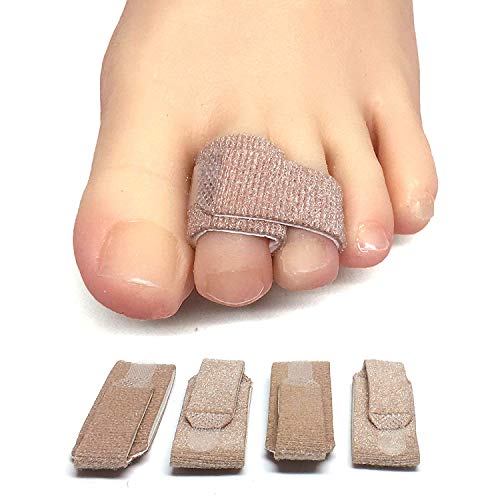 ZenToes Broken Toe Wraps, Cushioned Bandages Hammer Toe Separator Splints, 1 Pack, 4 Count