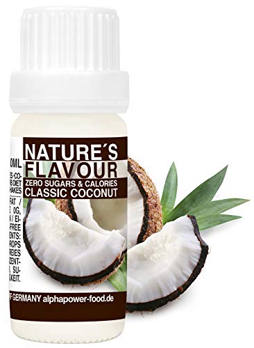 Flavour Drops Kokos Coconut Flavdrops I Natürliches Flave Aroma I Geschmacks Tropfen I Backaroma & Lebensmittelaroma, Zuckerfrei flüssiger Süßstoff, liquid Konzentrat 