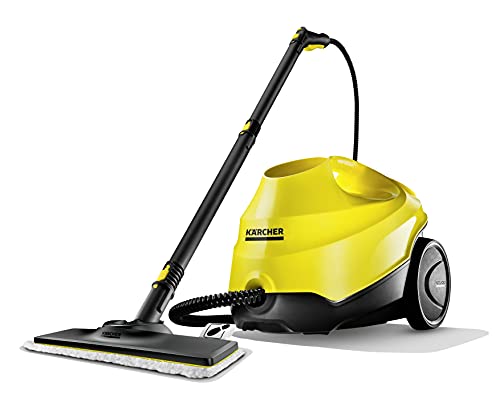 Karcher SC 3 Portable Multi-Purpose Steam Cleaner with Hand & Floor Attachments for Grout, Tile, Hard Floors, Appliances & More – Chemical-Free, Rapid 40 Second Heat-Up, Continuous Steam