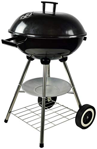 ACTIVA Atlanta Kogelbarbecue met deksel, houtskool, ronde grill met instelbare luchttoevoer, houtskoolbarbecue voor een geslaagde barbecue