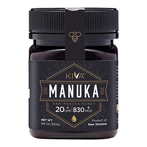Kiva Raw Manuka Honing, UMF 20+ (MGO 850+) Gecertificeerd - Nieuw-Zeeland (250 gr.)