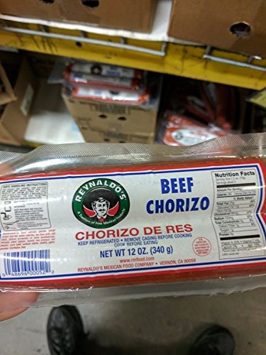 Reynaldo's Beef Chorizo Sausage 12 Oz (6 Pack)