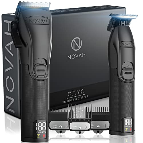 Professional Hair Clippers and Trimmer Kit for Men - Cordless Barber Clipper Hair Cutting Kit, Beard T Outliner Trimmers Haircut Grooming Kit