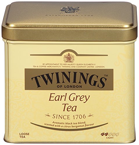 Twinings of London Earl Grey Loose Tea Tins, 7.05 Ounces (Pack of 6) 