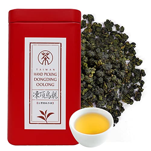 Xin Qing Oolong Tea Taiwan High Mountain Oolong Tea Loose Leaf Oolong Tea Dong Ding Oolong Tea Tung Ting Oolong Green Oolong Tea Taiwan Tea 乌龙茶 台湾高山茶 200g