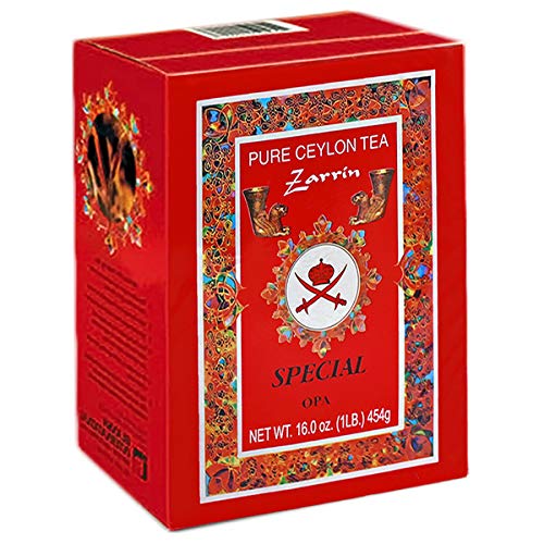 Zarrin - Pure Ceylon Tea OPA, Orange Pekoe A, 1LB (454g), Loose Leaf Tea 