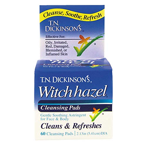 T.N. Dickinson's Witch Hazel Cleansing Pads, 60 Count 