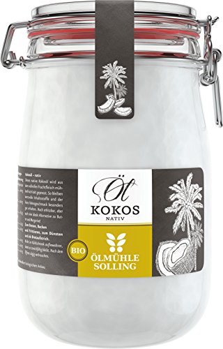 Ölmühle Solling Bio kokosolie in beugelglas 1000 ml