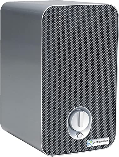 Germ Guardian Desktop Air Purifier for Home, H13 HEPA Filter, Removes Dust, Allergens, Smoke, Pollen, Odors, Mold, UV-C Light Helps Kill Germs, 11 Inch, Silver, AC4100 