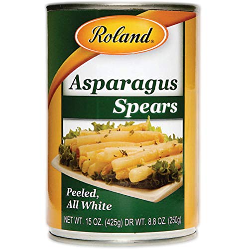 Roland Foods Canned White Asparagus Spears, Specialty Imported Food, 15-Ounce Can ( 3 Count ) 