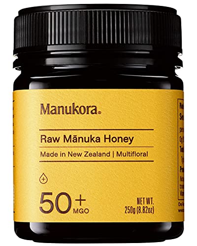 Manukora MGO 50+ Multifloral Raw Manuka Honey New Zealand - Authentic Non-GMO Pure Honey, MGO Certified, Traceable from Hive to Hand