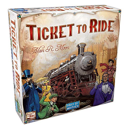 Ticket to Ride Board Game | Family Board Game | Board Game for Adults and Family | Train Game | Ages 8+ | For 2 to 5 players | Average Playtime 30-60 minutes | Made by Days of Wonder 