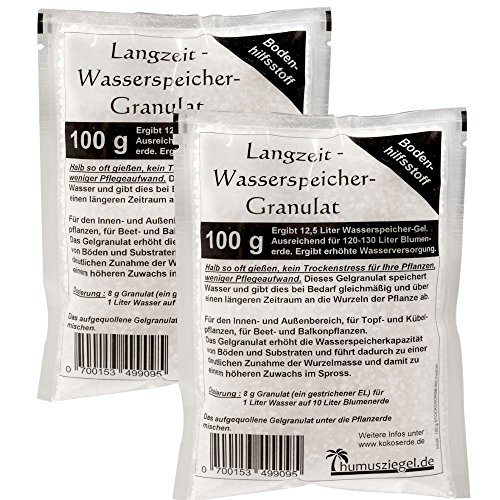 Stockosorb - Waterreservoir granulaat voor meer dan 250 l potgrond - 2 x 100 g