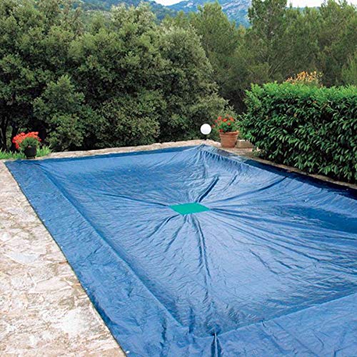 WerkaPro 11184 afdekzeil, 6 x 12 m, voor rechthoekig zwembad, 240 g/m², marineblauw