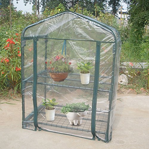 Mini Kas Mini Kleine Kas voor Planten Buiten Binnen, Draagbare Kweekkas Tent met Ritsopeningen Bloemenhuis Tuinieren Achtertuin